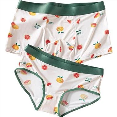 Calçat bóxer per a home transpirable de cintura mitjana Lovers Print Underwear